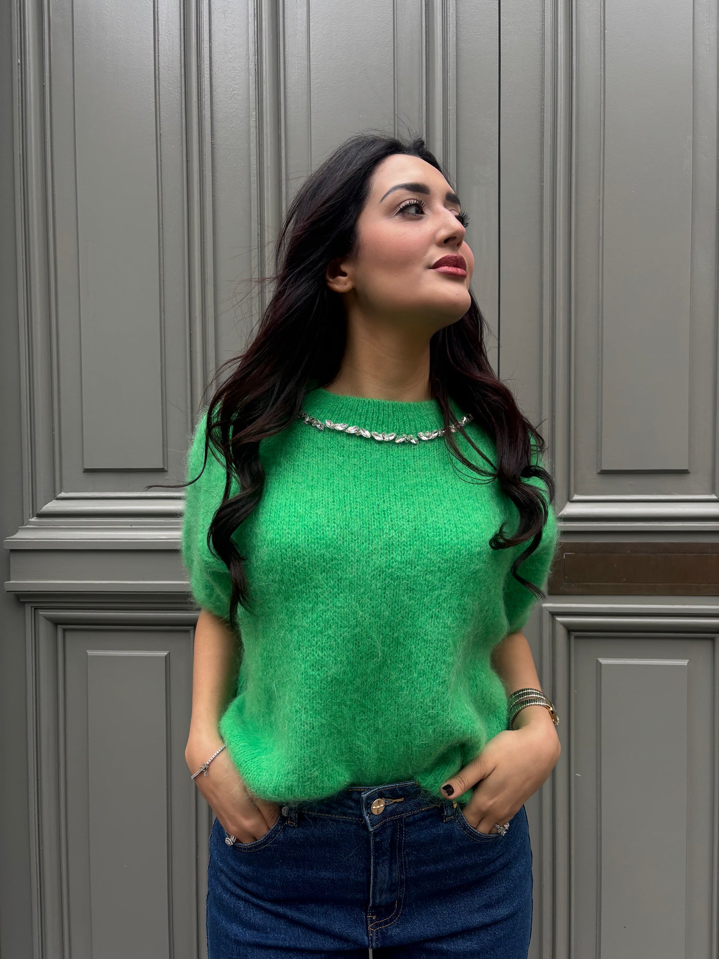 PULL AURORE VERT