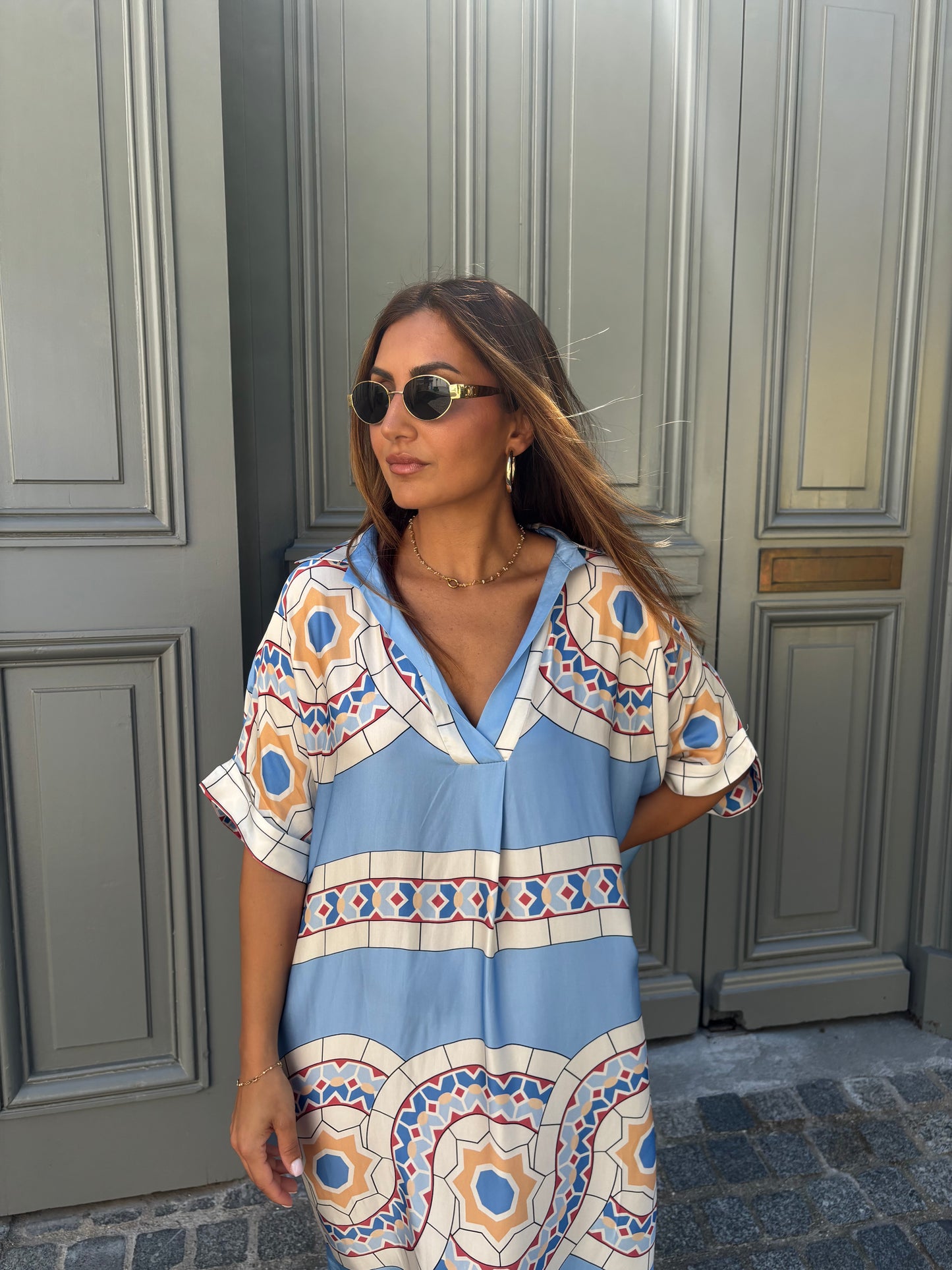 ROBE ALBA BLEU