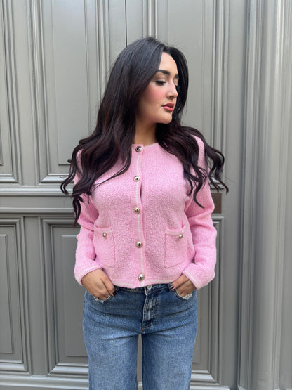 Cardigan Rose Bonbon 