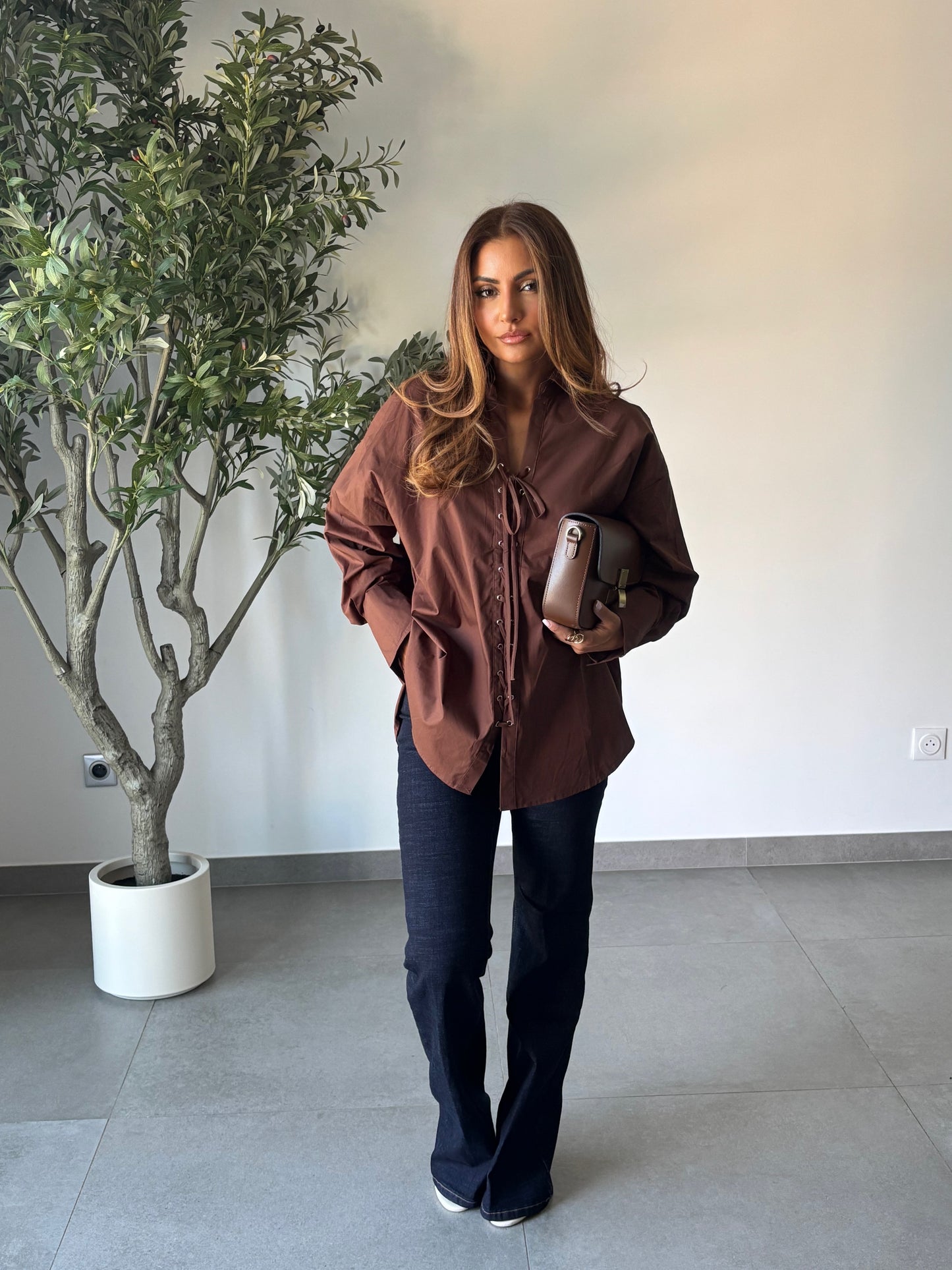 Chemise Virgie Marron